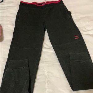 Puma dark grey sweatpants.